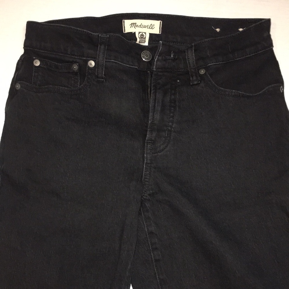 Madewell The Mid-Rise Perfect Vintage Jean | Black Denim | Size 26